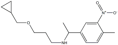 [3-(cyclopropylmethoxy)propyl][1-(4-methyl-3-nitrophenyl)ethyl]amine Struktur