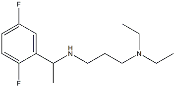 [3-(diethylamino)propyl][1-(2,5-difluorophenyl)ethyl]amine Struktur