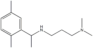 [3-(dimethylamino)propyl][1-(2,5-dimethylphenyl)ethyl]amine Struktur