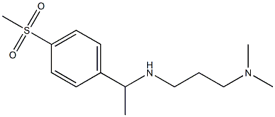 [3-(dimethylamino)propyl][1-(4-methanesulfonylphenyl)ethyl]amine Struktur