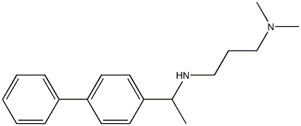 [3-(dimethylamino)propyl][1-(4-phenylphenyl)ethyl]amine Struktur