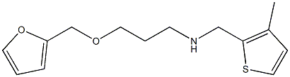 [3-(furan-2-ylmethoxy)propyl][(3-methylthiophen-2-yl)methyl]amine Struktur