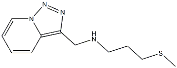 [3-(methylsulfanyl)propyl]({[1,2,4]triazolo[3,4-a]pyridin-3-ylmethyl})amine Struktur