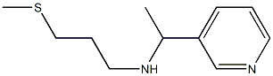 [3-(methylsulfanyl)propyl][1-(pyridin-3-yl)ethyl]amine Struktur