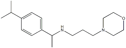 [3-(morpholin-4-yl)propyl]({1-[4-(propan-2-yl)phenyl]ethyl})amine Struktur