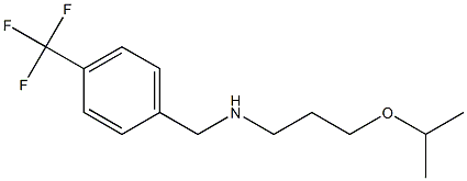 [3-(propan-2-yloxy)propyl]({[4-(trifluoromethyl)phenyl]methyl})amine Struktur