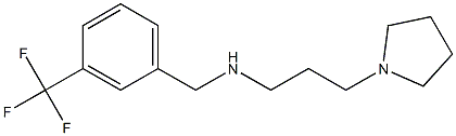 [3-(pyrrolidin-1-yl)propyl]({[3-(trifluoromethyl)phenyl]methyl})amine Struktur