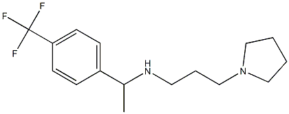 [3-(pyrrolidin-1-yl)propyl]({1-[4-(trifluoromethyl)phenyl]ethyl})amine Struktur