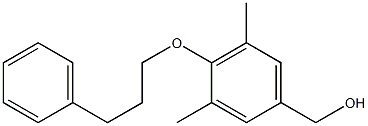 [3,5-dimethyl-4-(3-phenylpropoxy)phenyl]methanol Struktur