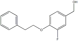 [3-fluoro-4-(2-phenylethoxy)phenyl]methanol Struktur