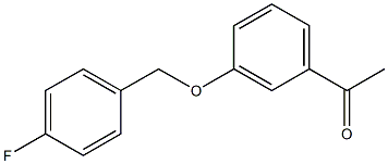 1-{3-[(4-fluorophenyl)methoxy]phenyl}ethan-1-one Struktur