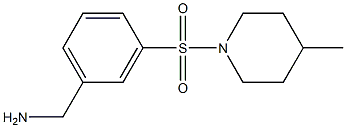 1-{3-[(4-methylpiperidin-1-yl)sulfonyl]phenyl}methanamine Struktur