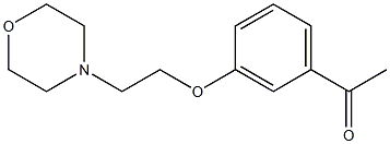 1-{3-[2-(morpholin-4-yl)ethoxy]phenyl}ethan-1-one Struktur