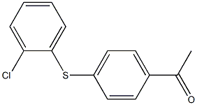 1-{4-[(2-chlorophenyl)sulfanyl]phenyl}ethan-1-one Struktur