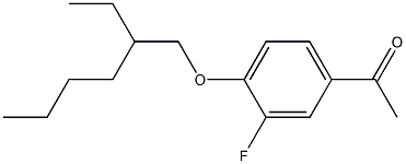 1-{4-[(2-ethylhexyl)oxy]-3-fluorophenyl}ethan-1-one Struktur