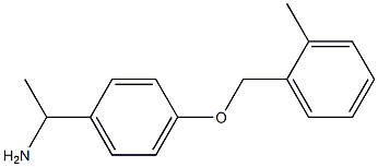 1-{4-[(2-methylbenzyl)oxy]phenyl}ethanamine Struktur