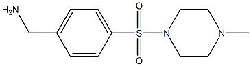 1-{4-[(4-methylpiperazin-1-yl)sulfonyl]phenyl}methanamine Struktur