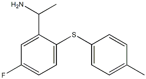 1-{5-fluoro-2-[(4-methylphenyl)sulfanyl]phenyl}ethan-1-amine Struktur