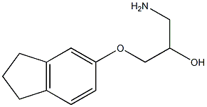 1-amino-3-(2,3-dihydro-1H-inden-5-yloxy)propan-2-ol Struktur