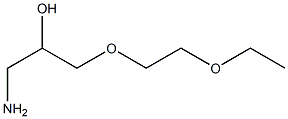 1-amino-3-(2-ethoxyethoxy)propan-2-ol Struktur