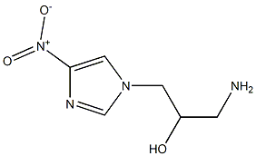 1-amino-3-(4-nitro-1H-imidazol-1-yl)propan-2-ol Struktur