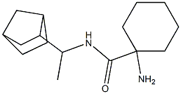 1-amino-N-(1-bicyclo[2.2.1]hept-2-ylethyl)cyclohexanecarboxamide Struktur