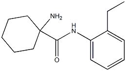 1-amino-N-(2-ethylphenyl)cyclohexanecarboxamide Struktur