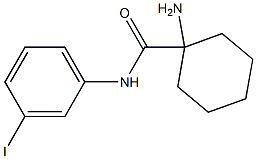 1-amino-N-(3-iodophenyl)cyclohexane-1-carboxamide Struktur