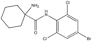 1-amino-N-(4-bromo-2,6-dichlorophenyl)cyclohexane-1-carboxamide Struktur