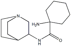 1-amino-N-1-azabicyclo[2.2.2]oct-3-ylcyclohexanecarboxamide Struktur