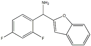 1-benzofuran-2-yl(2,4-difluorophenyl)methanamine Struktur