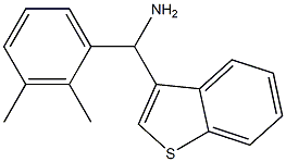 1-benzothiophen-3-yl(2,3-dimethylphenyl)methanamine Struktur