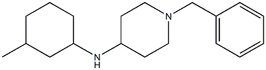 1-benzyl-N-(3-methylcyclohexyl)piperidin-4-amine Struktur