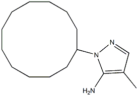 1-cyclododecyl-4-methyl-1H-pyrazol-5-amine Struktur