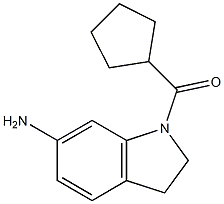 1-cyclopentanecarbonyl-2,3-dihydro-1H-indol-6-amine Struktur