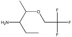 1-ethyl-2-(2,2,2-trifluoroethoxy)propylamine Struktur