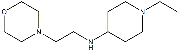 1-ethyl-N-[2-(morpholin-4-yl)ethyl]piperidin-4-amine Struktur