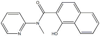 1-hydroxy-N-methyl-N-(pyridin-2-yl)naphthalene-2-carboxamide Struktur