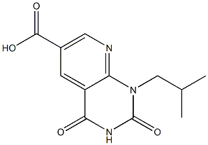 1-isobutyl-2,4-dioxo-1,2,3,4-tetrahydropyrido[2,3-d]pyrimidine-6-carboxylic acid Struktur