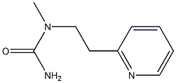 1-methyl-1-[2-(pyridin-2-yl)ethyl]urea Struktur