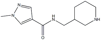 1-methyl-N-(piperidin-3-ylmethyl)-1H-pyrazole-4-carboxamide Struktur