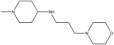 1-methyl-N-[3-(morpholin-4-yl)propyl]piperidin-4-amine Struktur