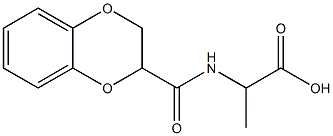 2-(2,3-dihydro-1,4-benzodioxin-2-ylformamido)propanoic acid Struktur