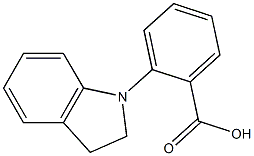 2-(2,3-dihydro-1H-indol-1-yl)benzoic acid Struktur