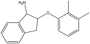 2-(2,3-dimethylphenoxy)-2,3-dihydro-1H-inden-1-ylamine Struktur