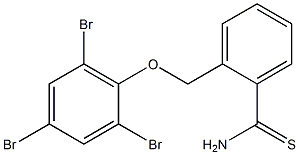 2-(2,4,6-tribromophenoxymethyl)benzene-1-carbothioamide Struktur