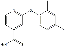 2-(2,4-dimethylphenoxy)pyridine-4-carbothioamide Struktur