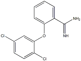 2-(2,5-dichlorophenoxy)benzene-1-carboximidamide Struktur