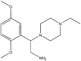 2-(2,5-dimethoxyphenyl)-2-(4-ethylpiperazin-1-yl)ethanamine Struktur