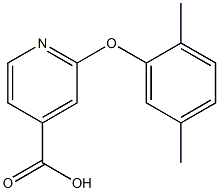 2-(2,5-dimethylphenoxy)pyridine-4-carboxylic acid Struktur